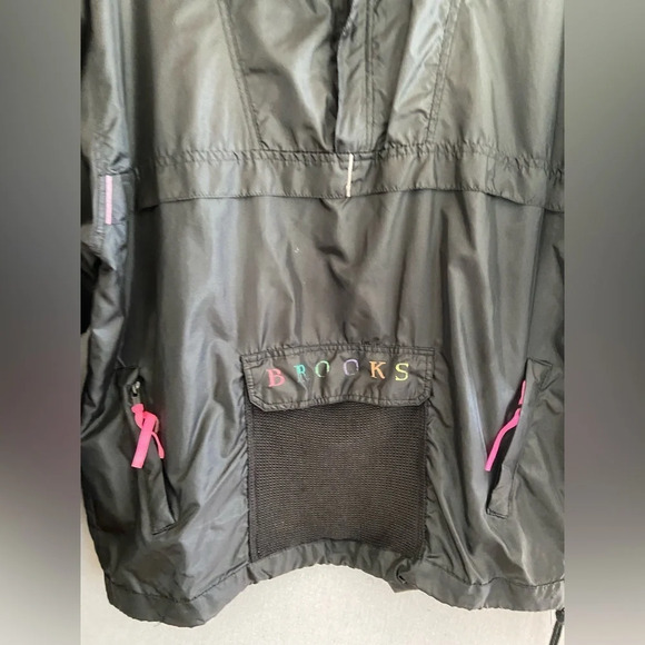 Brooks windbreaker rain running pullover jacket Sz L - Picture 3 of 12